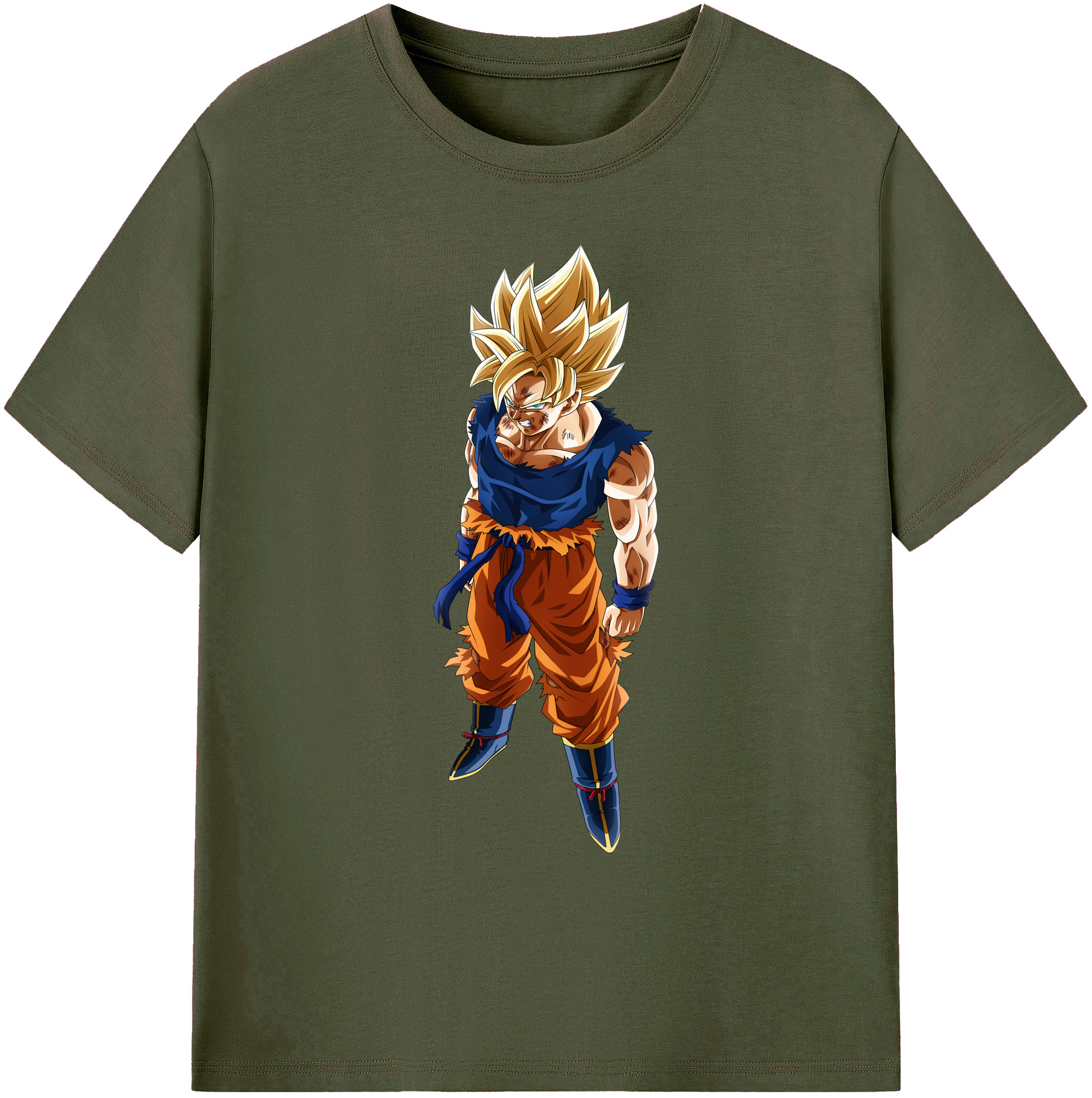 （画像用） ドラゴンボール 孫悟空（そん ごくう）Son Goku カカロット DRAGON BALL Kakarotto 綿100％ メンズ半袖Tシャツ｜肌触りやわらか＆通気性